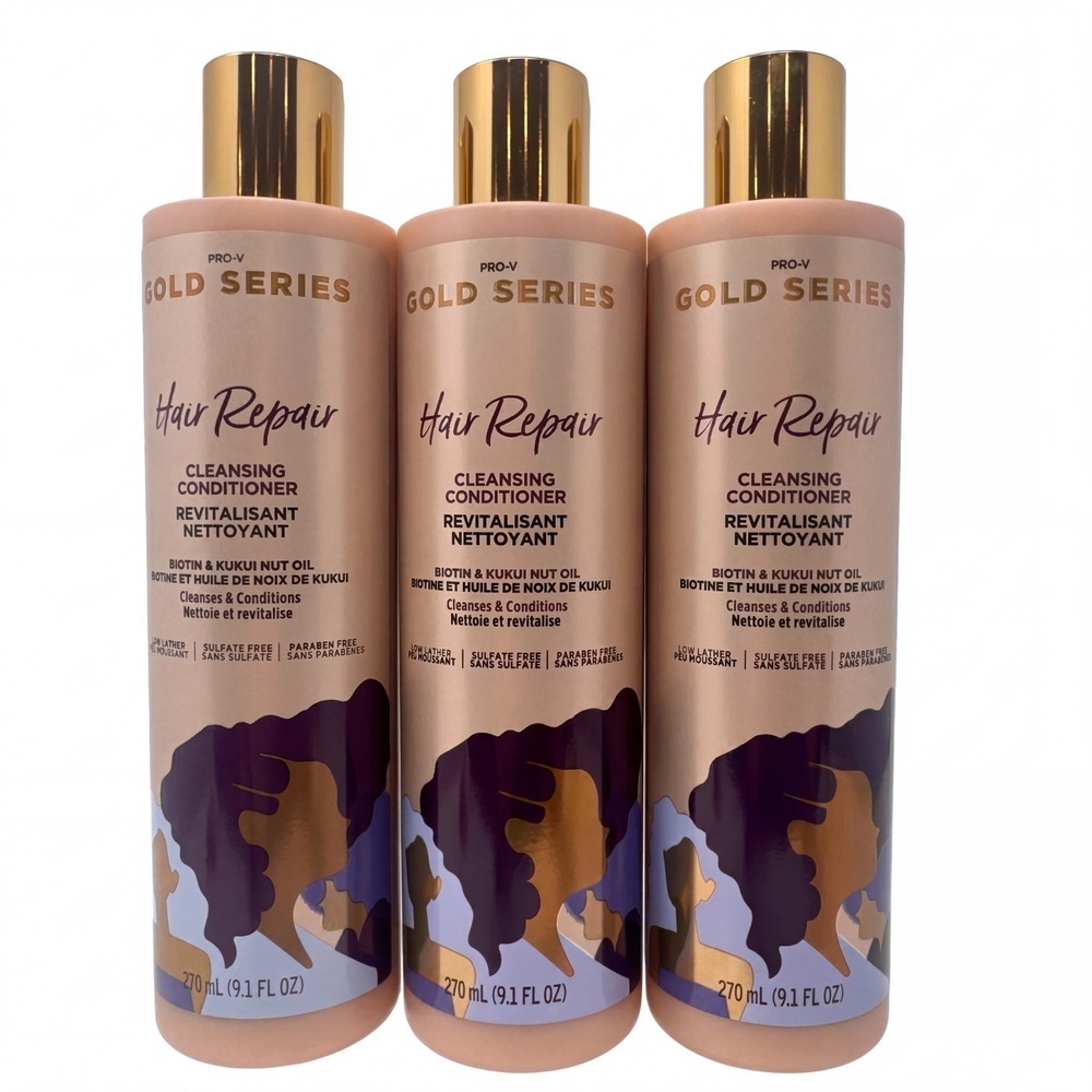 3 Pack Pantene Pro-V Gold Series Hair Repair Conditioner Revitalisant 9.1 oz